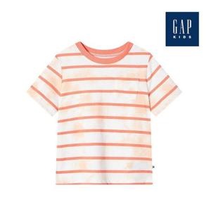 [갭키즈]멀티 패턴 코튼 포켓 티셔츠(833613-02-9_OR)