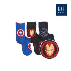 [갭키즈]그래픽 앵클 삭스 3pack(810936-00_MUT)