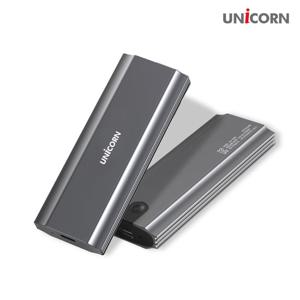 유니콘 SM-700D NVMe & SATA M.2 SSD듀얼케이스 USB C타입 + A타입 겸용케이블 제공 과열방지 방열판 탑재