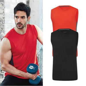 콜핑 크레오라 메쉬 민소매 남성 라운드 티셔츠