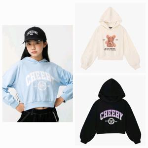 [더데이걸]크롭 후드 스웻셔츠TGMH24101