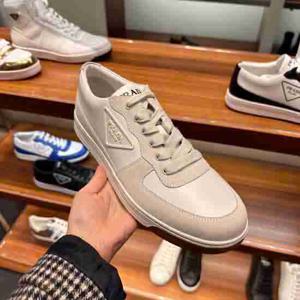 프라다 남성 비텔로 스웨이드 스니커즈 2EG401 2OFW