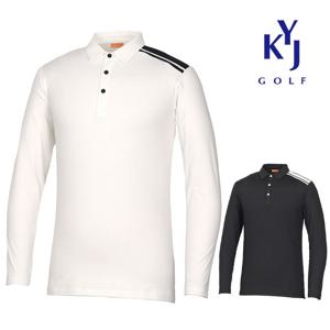 봄가을 기능성 언발라인 스판 카라 남성 골프티셔츠 KOSMTS66