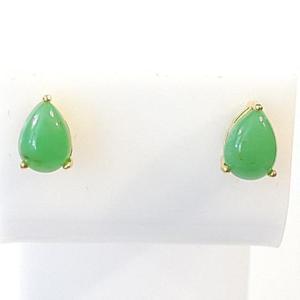 [블루케이] 크리소베릴 비취컬러 원석귀걸이240302-01