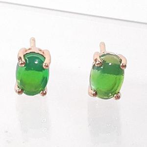 [블루케이] 비취컬러 오팔 원석귀걸이240304-12탄생석