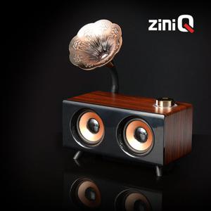 지니큐 레트로 엔틱 블루투스 스피커 휴대용 탁상용 FM MF-7000B