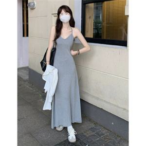 웬디 / A라인 홀터넥 롱원피스 WP12993