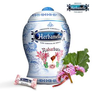 에르바멜레 이탈리아 프리미엄 허니드롭 루바브 100g 캔디