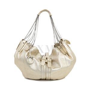 [중고명품] 페라가모 간치니 체인 숄더백 21-B076 샴페인 골드