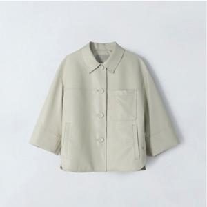 [앤클라인(여성의류)]오버핏 이지 레더 자켓 5G1PG2370