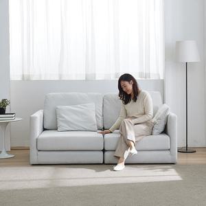 [지베스] 앤 아쿠아패브릭 접이식 소파베드 3인