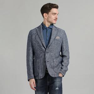 빠니깔레 체크 리넨 자켓 D-GCJK19