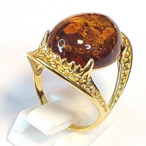 [블루케이] 실버925 호박 원석 반지240305-12탄생석