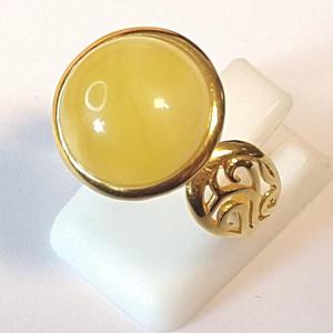 [블루케이] 실버925 호박 원석 반지240305-22밀화