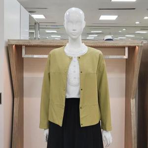 해리앤 DP01 라운드넥 레더 숏 자켓 YQPP1205