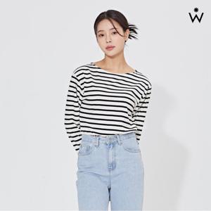 [위시드]보트넥 단가라 티셔츠 (WIAATS013)