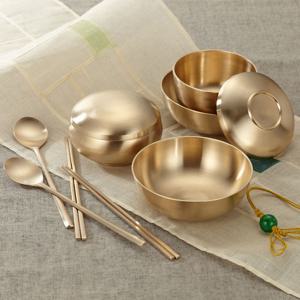 웅성 웰빙방짜유기 2인용 그릇세트(혼주,예단포장)_WSU-G0012p