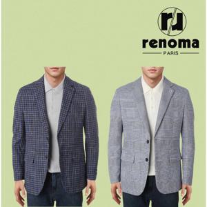 [레노마캐주얼]SS 레노마 봄여름 2종택일 체크가 멋스러운 스판 자켓 ROBJ07A51ADG