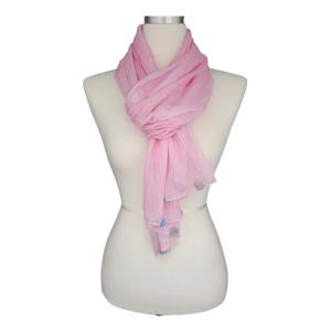 [레노마(스카프)]구슬자수포인트 주름스카프 SRA246