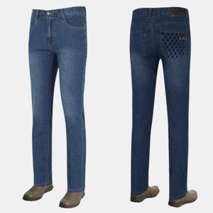 [아즈바이]남성 패턴 스판 중년 워싱 청바지 G577 봄 여름