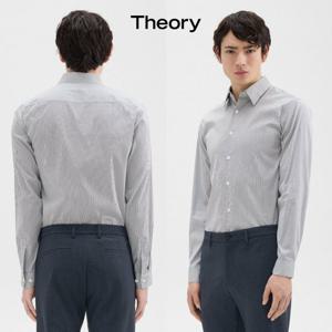 띠어리 N0774501 남자 Good Cotton Irving 체크무늬 정장 셔츠