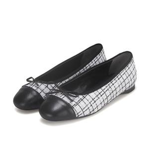 [바바라(슈즈)]트위드소재 플랫슈즈 BBF506WT