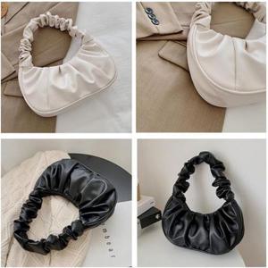 스타일리쉬 캐쥬얼 주름 소매 포인트 만두모양 만두백