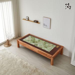 여명흙침대 더참죽 히말라야 연옥 카우치 원목 돌평상