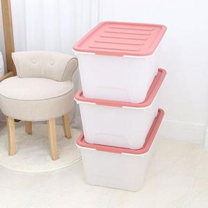 화이트블럭 수납 정리 리빙박스 56L 3개