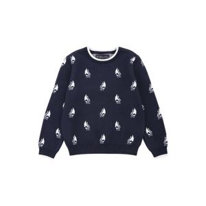 [브룩스브라더스] BB_[키즈][남아] 세일링 패턴 스웨터 (네이비) (BBWRKB2048QES)