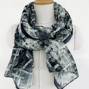 [애슬릿][애슬릿]중년 여성 체크 엄마 할머니 봄 롱 스카프