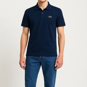 [라코스테]라코스테 클래식핏 반팔티 폴로티 카라티 네이비 L1212-166