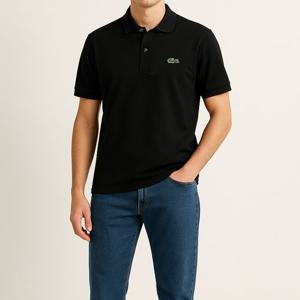 [라코스테]라코스테 슬림핏 반팔티 폴로티 카라티 블랙 PH4012-031