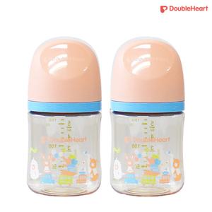 더블하트 모유실감 3세대 PPSU 애니멀타운 160ml 노꼭지 트윈팩