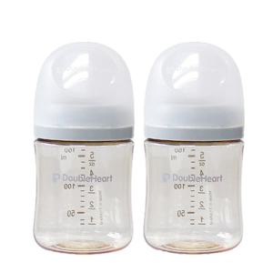 더블하트 모유실감 3세대 PPSU 새벽그레이 160ml 노꼭지 트윈팩