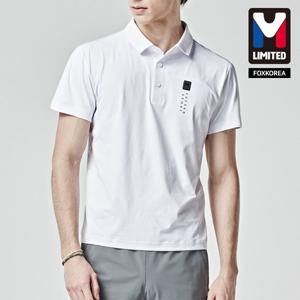 엠리밋 남성 반팔 카라 티셔츠 화이트 - LGTST22510