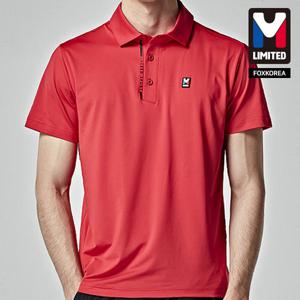 엠리밋 남성 반팔 카라 티셔츠 레드 - LGTST22780