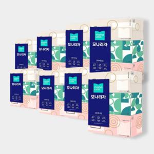 모나리자 미용티슈 280매 3입 8팩 각티슈 갑티슈 화장지 휴지_JS