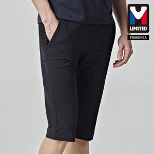 엠리밋 남성 7부 스판 팬츠 블랙 - LGTSP54716