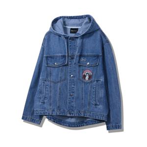 [지프] 장식 스티치 데님 청 자켓 점퍼 JP1JKF701