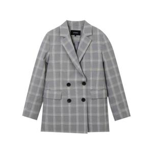 [에이치커넥트]여성 체크 더블자켓(3026011120225_100)