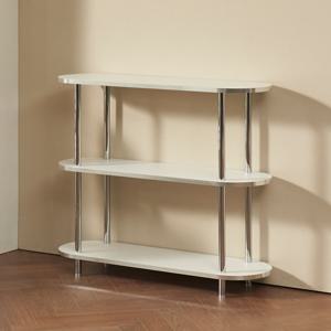 우아미가구 파사디 3단 다용도 선반 스틸 장식장 1000