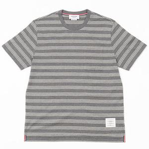 [로로모다] 톰브라운 스트라이프 코튼 반팔티/MJS222A-J0086-035