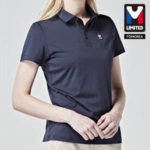 엠리밋 여성 스판 반팔 카라 티셔츠 네이비 - LGTST22862