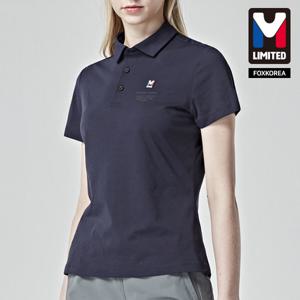 엠리밋 여성 반팔 카라 티셔츠 네이비 - LGTST22462