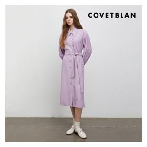 [코벳블랑][COVETBLAN] 셔츠형 원피스(V222MOP107W)