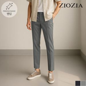 [지오지아] 루즈핏 원턱 하프밴딩 팬츠 (AAC2PP1605)