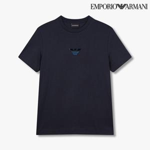 [엠포리오 아르마니]남성 플록 이글 크루넥 반팔 티셔츠(A514126078)