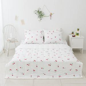 케렌시아 체리 시어서커 이불패드세트 퀸