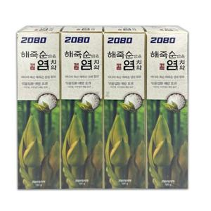염치약 2080 치약 양치 구강 청결 해죽순 120gx4p 양치치약